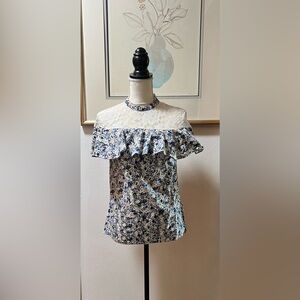 Belle Sky Black Pink Blue Floral